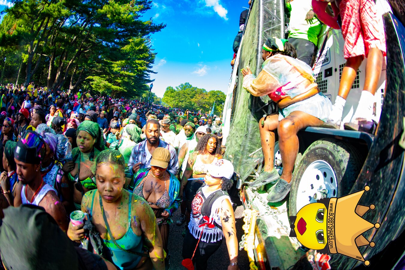 Jab Family Boston & Secret Soca Society performing live at Boston Caribbean Carnival in Boston, MA, photographed by Bobby Shakes