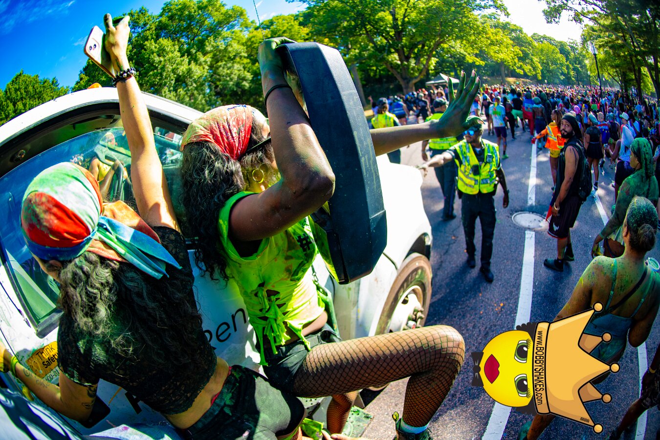Jab Family Boston & Secret Soca Society performing live at Boston Caribbean Carnival in Boston, MA, photographed by Bobby Shakes
