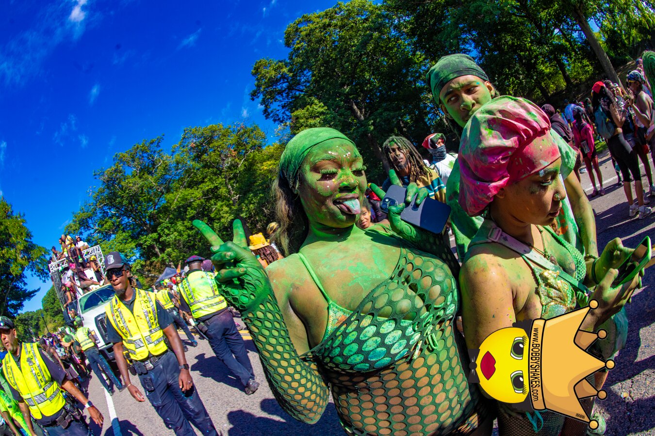 Jab Family Boston & Secret Soca Society performing live at Boston Caribbean Carnival in Boston, MA, photographed by Bobby Shakes