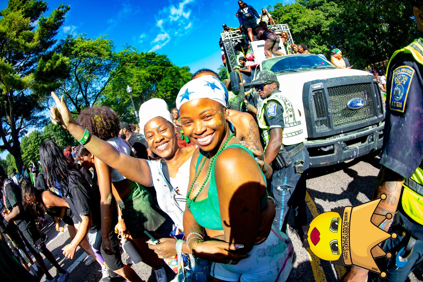 Jab Family Boston & Secret Soca Society performing live at Boston Caribbean Carnival in Boston, MA, photographed by Bobby Shakes