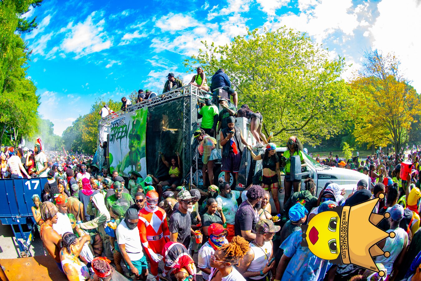 Jab Family Boston & Secret Soca Society performing live at Boston Caribbean Carnival in Boston, MA, photographed by Bobby Shakes