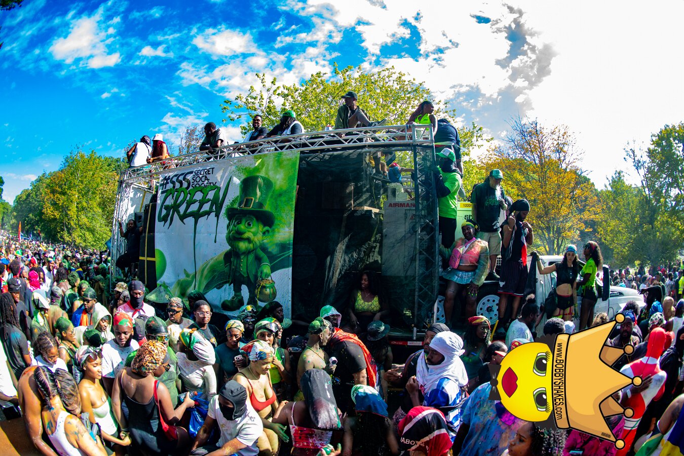 Jab Family Boston & Secret Soca Society performing live at Boston Caribbean Carnival in Boston, MA, photographed by Bobby Shakes