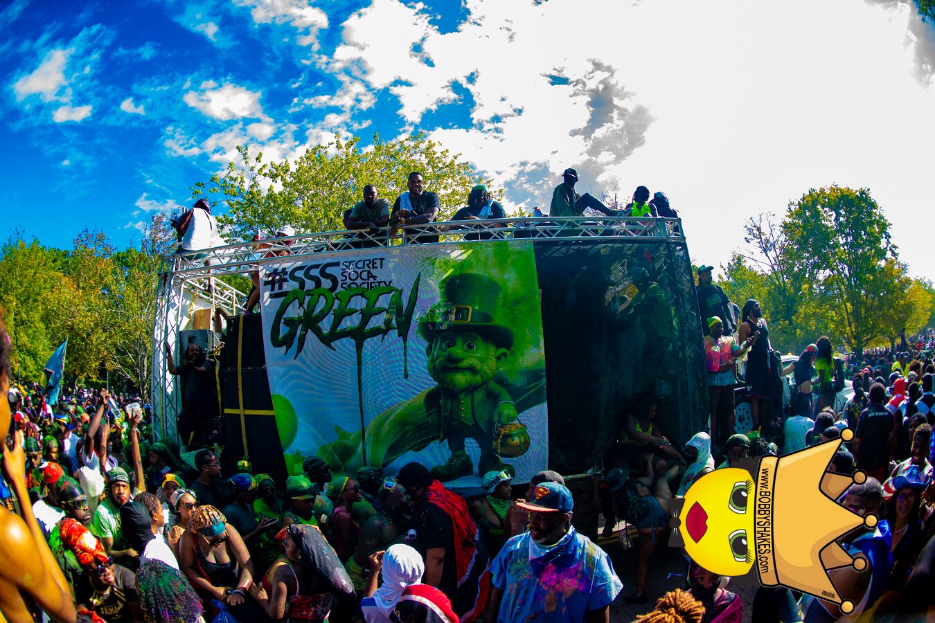 Jab Family Boston & Secret Soca Society performing live at Boston Caribbean Carnival in Boston, MA, photographed by Bobby Shakes