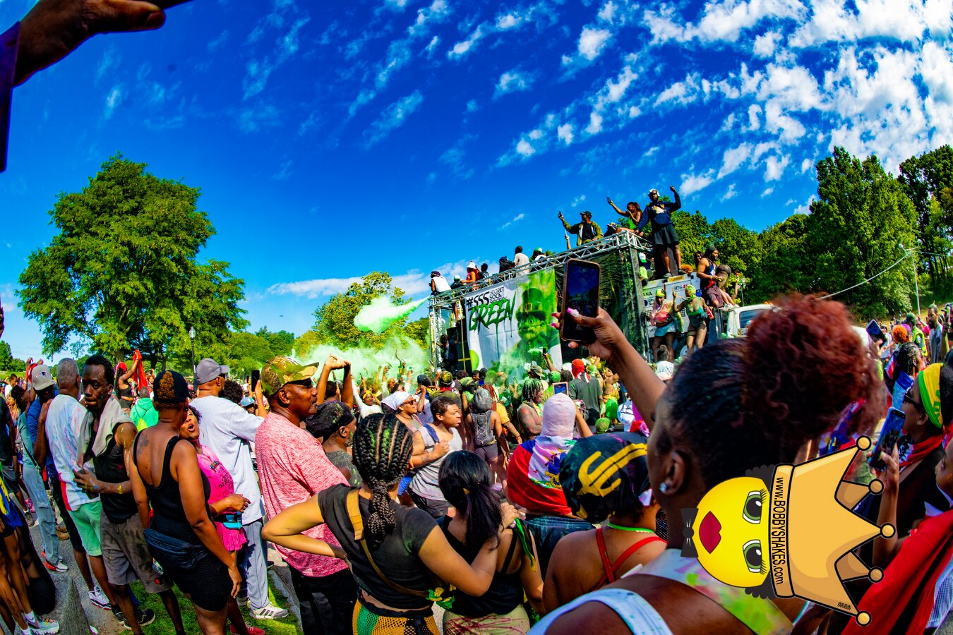 Jab Family Boston & Secret Soca Society performing live at Boston Caribbean Carnival in Boston, MA, photographed by Bobby Shakes