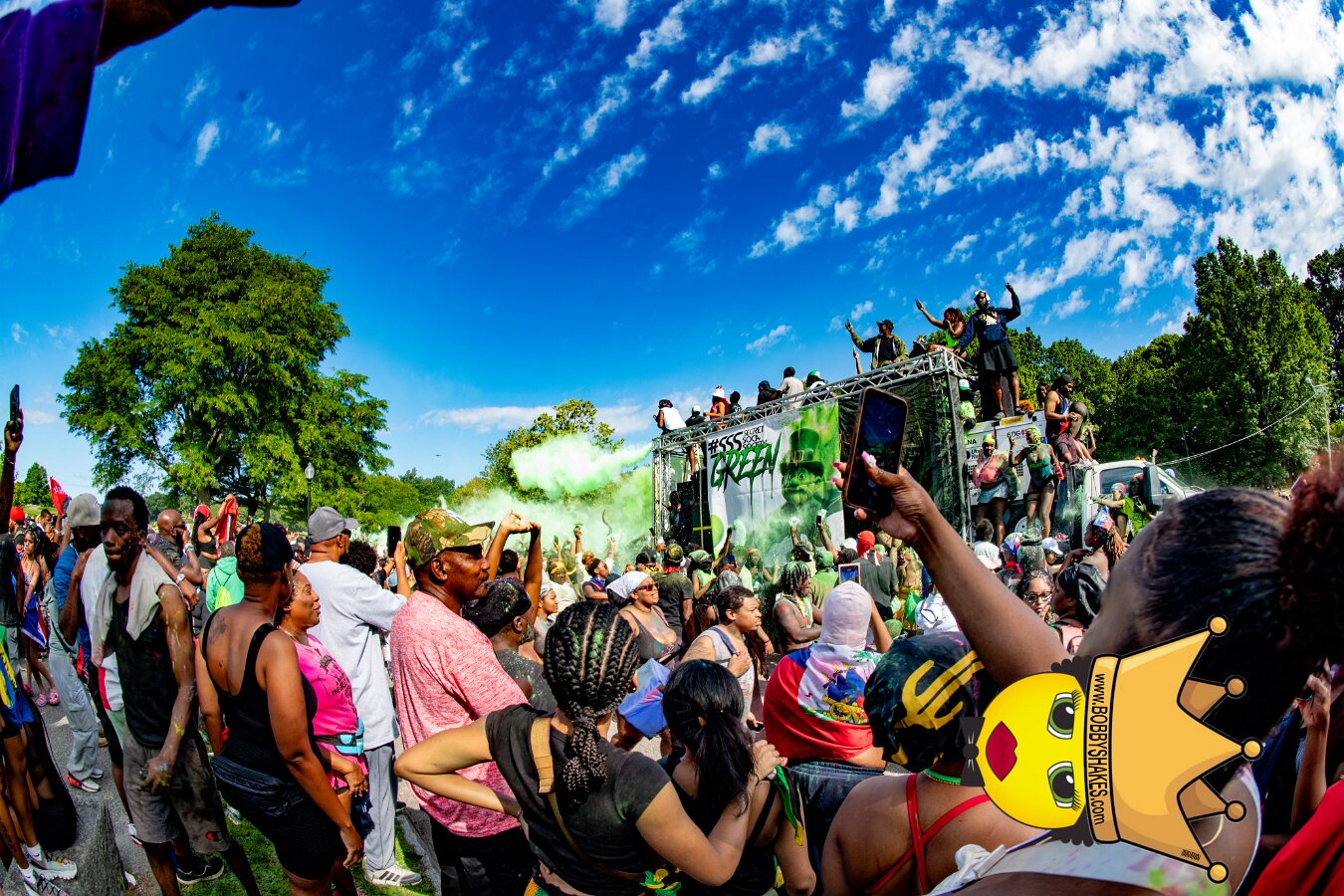 Jab Family Boston & Secret Soca Society performing live at Boston Caribbean Carnival in Boston, MA, photographed by Bobby Shakes