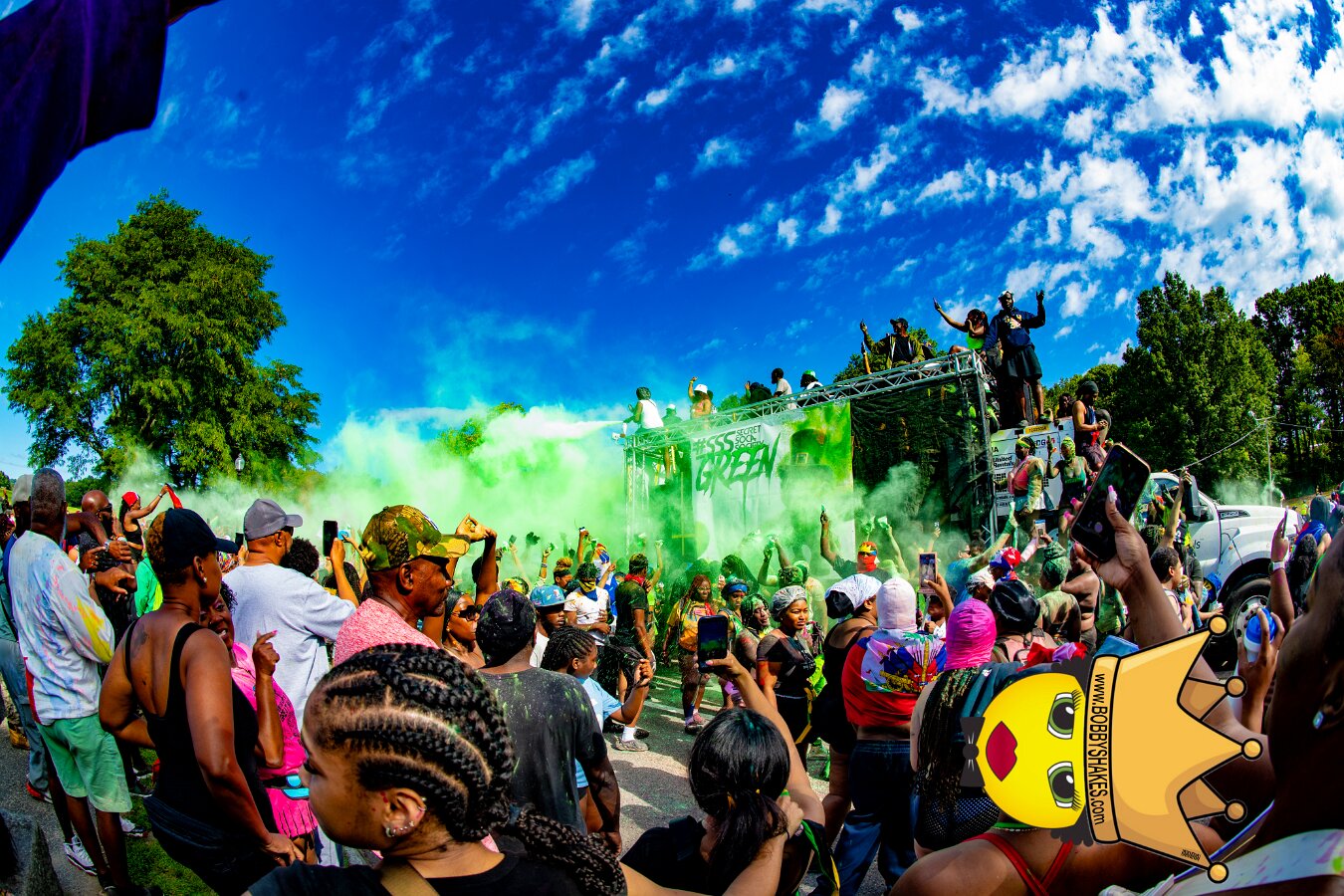 Jab Family Boston & Secret Soca Society performing live at Boston Caribbean Carnival in Boston, MA, photographed by Bobby Shakes