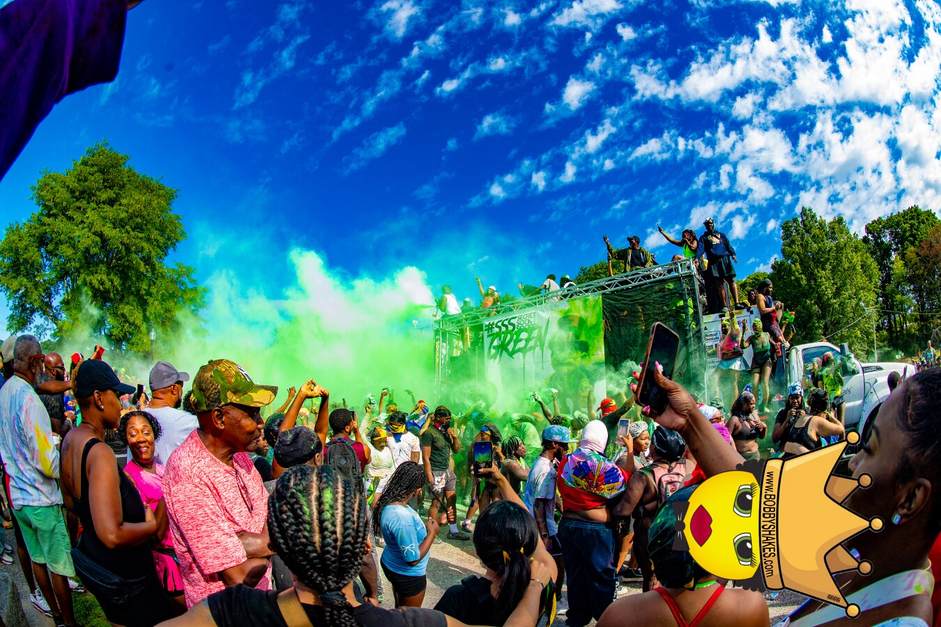 Jab Family Boston & Secret Soca Society performing live at Boston Caribbean Carnival in Boston, MA, photographed by Bobby Shakes