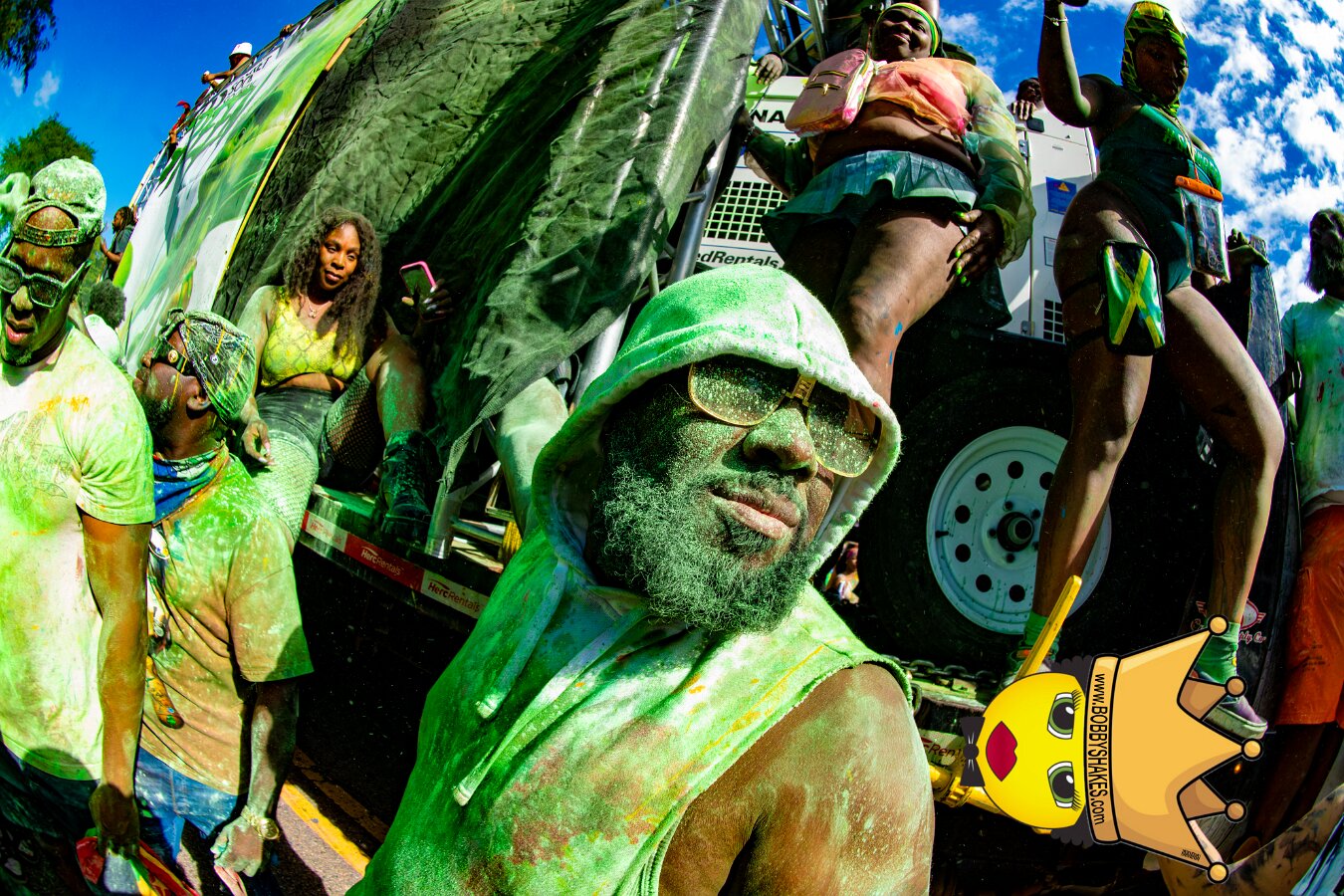 Jab Family Boston & Secret Soca Society performing live at Boston Caribbean Carnival in Boston, MA, photographed by Bobby Shakes