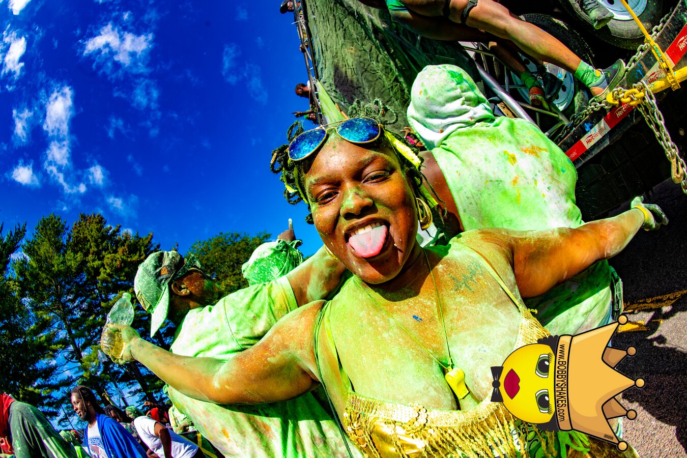 Jab Family Boston & Secret Soca Society performing live at Boston Caribbean Carnival in Boston, MA, photographed by Bobby Shakes