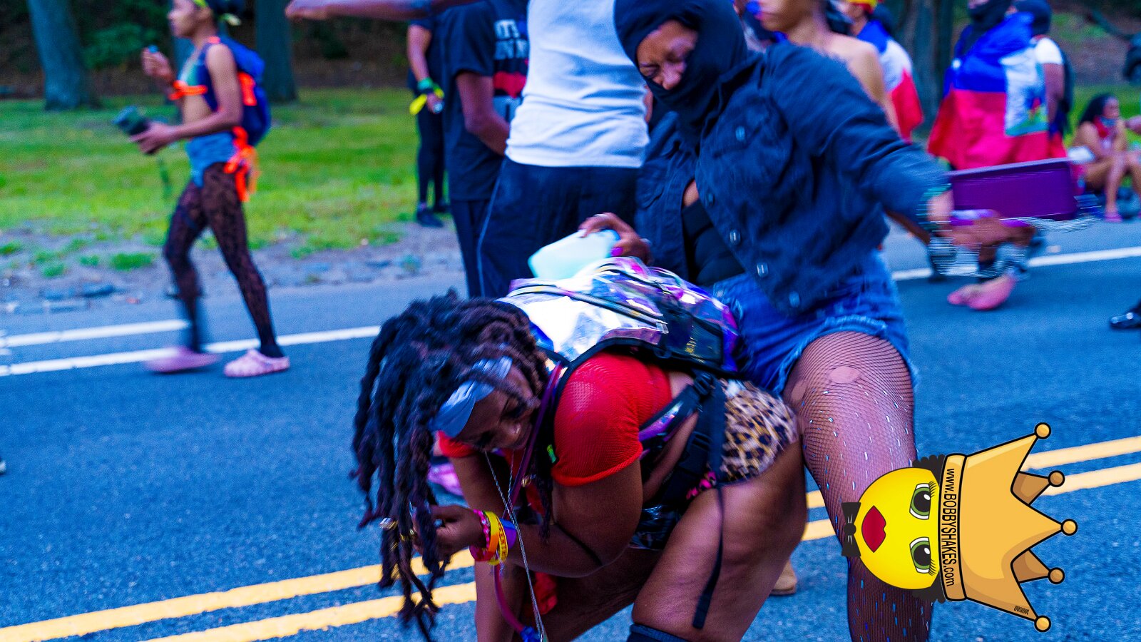Jab Family Boston & Secret Soca Society performing live at Boston Caribbean Carnival in Boston, MA, photographed by Bobby Shakes