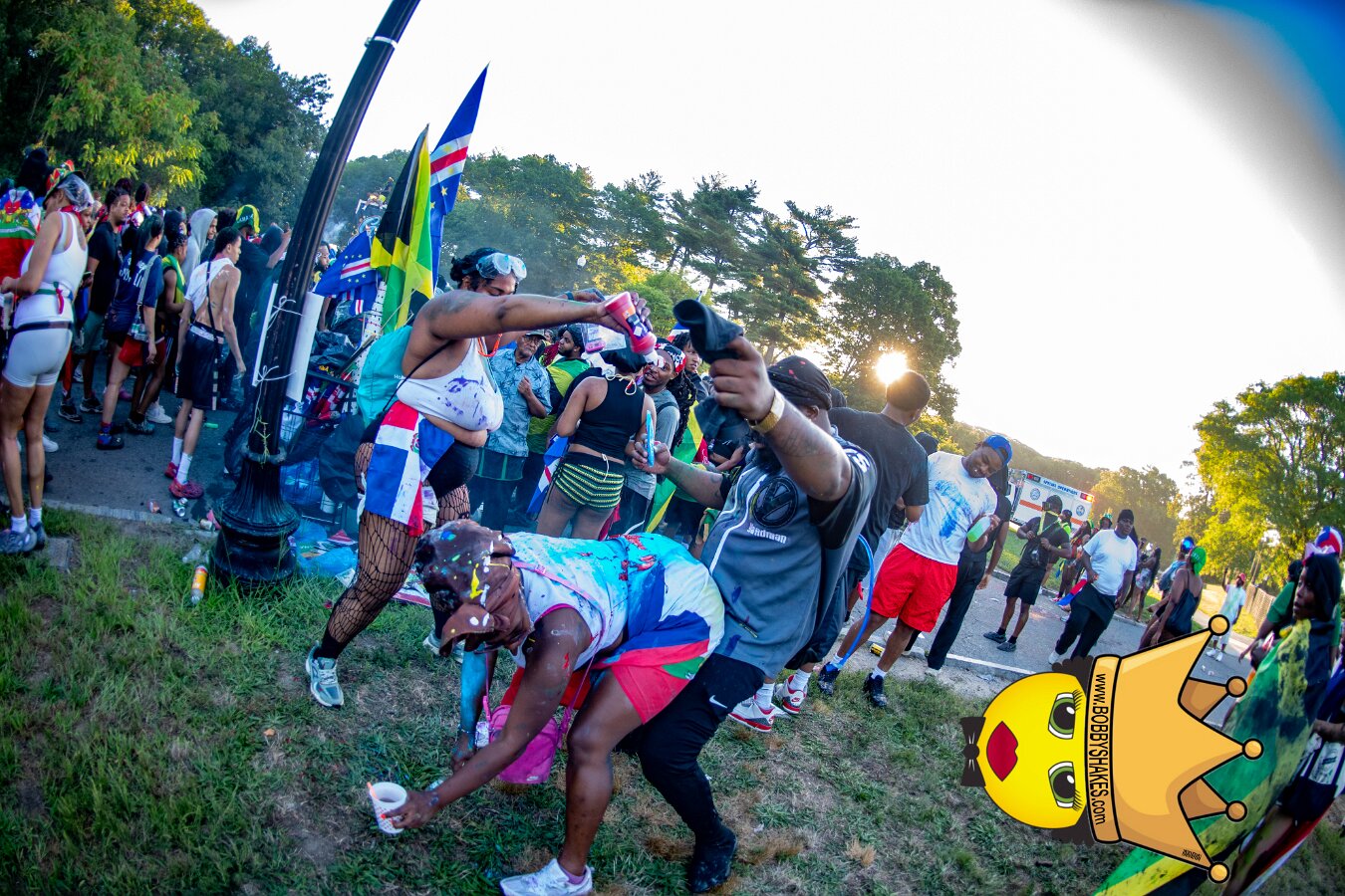 Jab Family Boston & Secret Soca Society performing live at Boston Caribbean Carnival in Boston, MA, photographed by Bobby Shakes