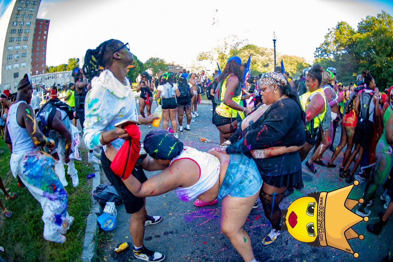 Jab Family Boston & Secret Soca Society performing live at Boston Caribbean Carnival in Boston, MA, photographed by Bobby Shakes