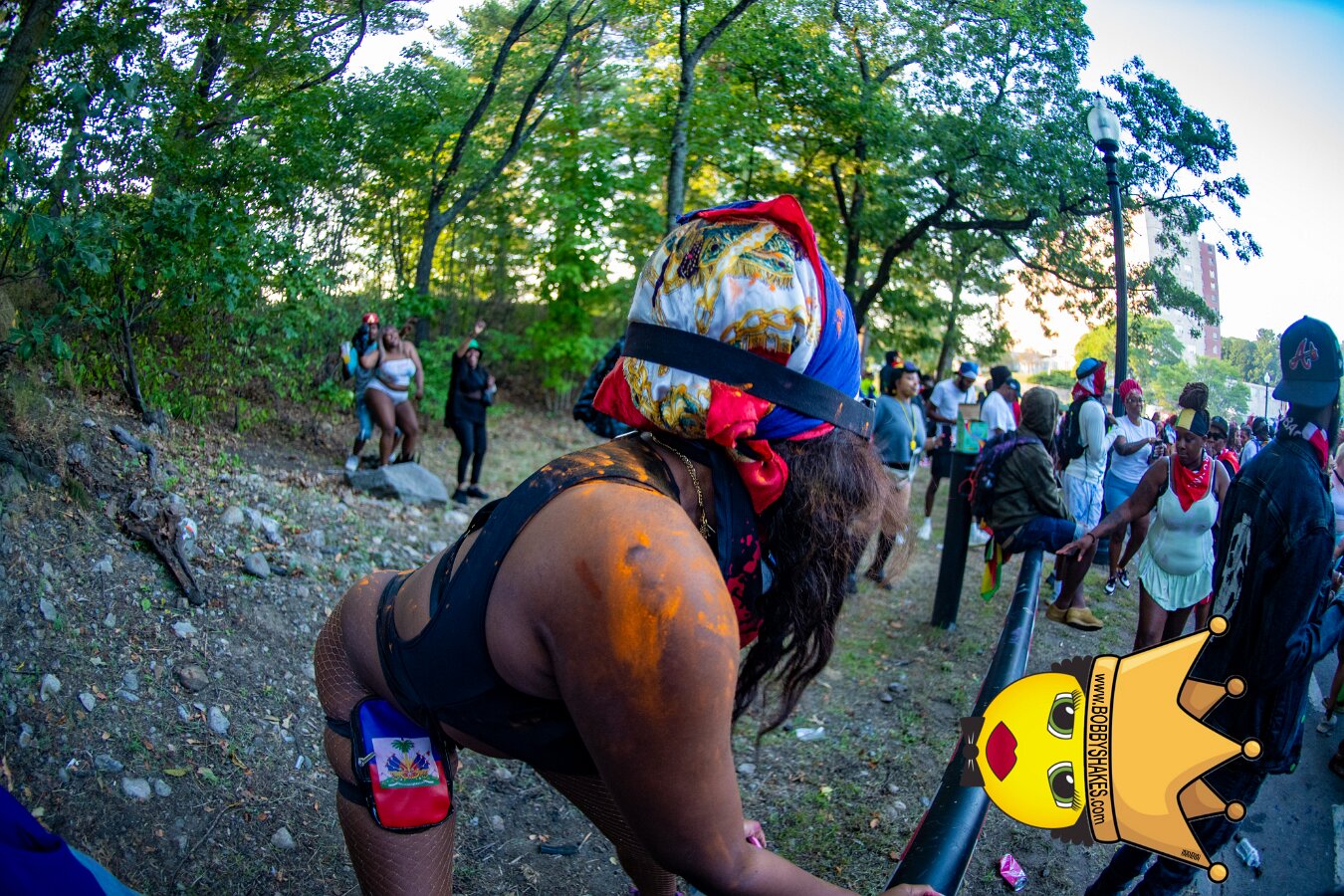 Jab Family Boston & Secret Soca Society performing live at Boston Caribbean Carnival in Boston, MA, photographed by Bobby Shakes