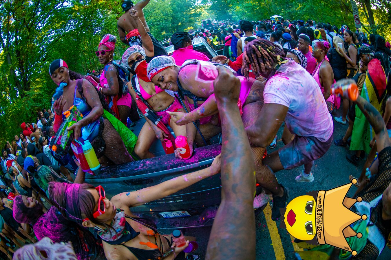Jab Family Boston & Secret Soca Society performing live at Boston Caribbean Carnival in Boston, MA, photographed by Bobby Shakes