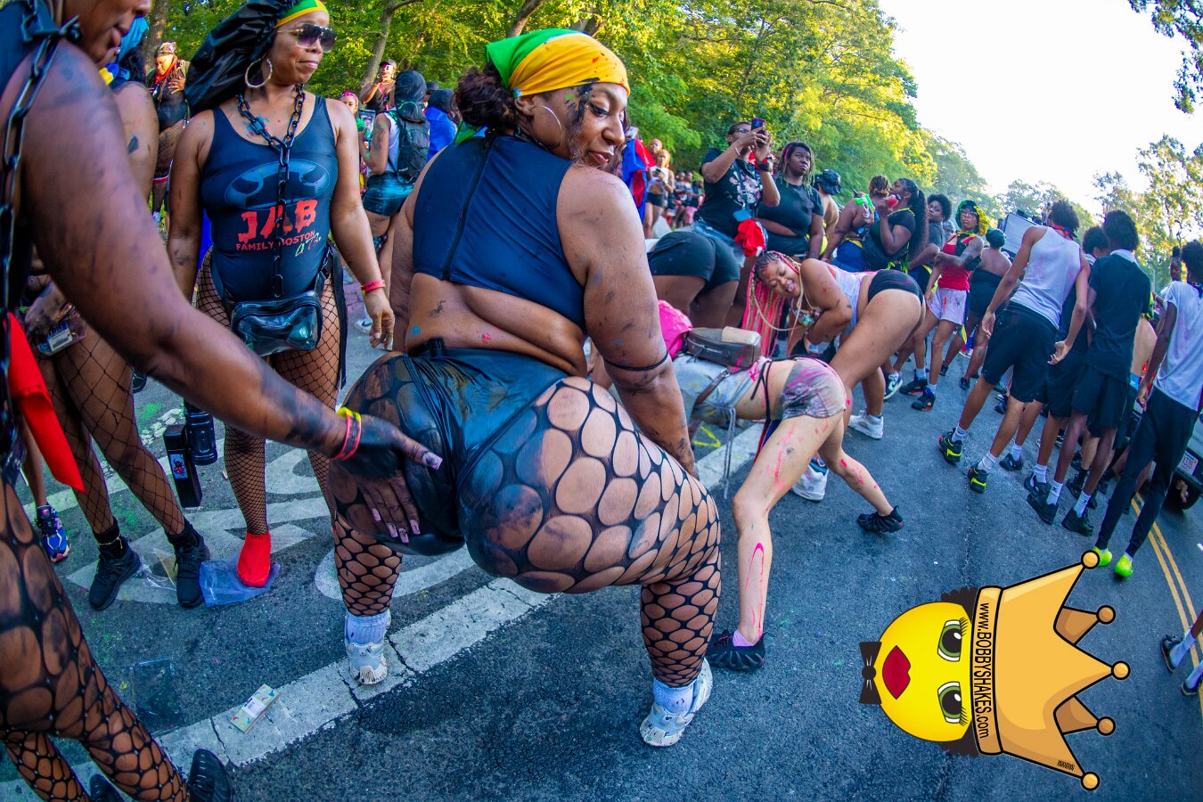 Jab Family Boston & Secret Soca Society performing live at Boston Caribbean Carnival in Boston, MA, photographed by Bobby Shakes