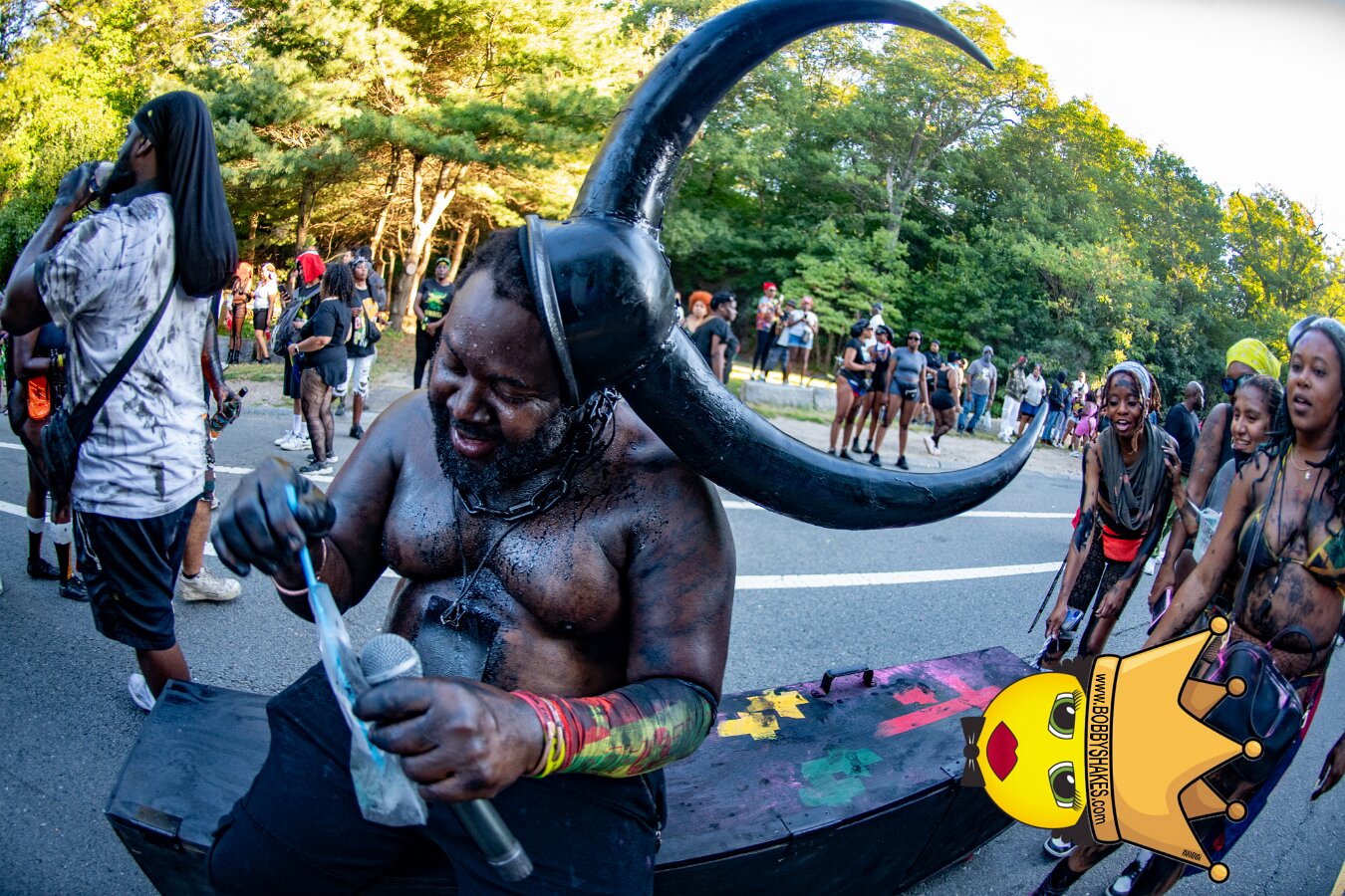 Jab Family Boston & Secret Soca Society performing live at Boston Caribbean Carnival in Boston, MA, photographed by Bobby Shakes