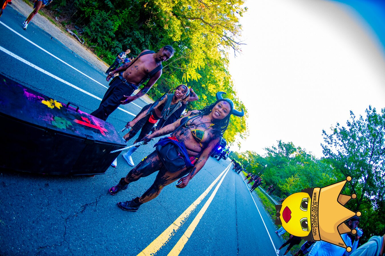 Jab Family Boston & Secret Soca Society performing live at Boston Caribbean Carnival in Boston, MA, photographed by Bobby Shakes