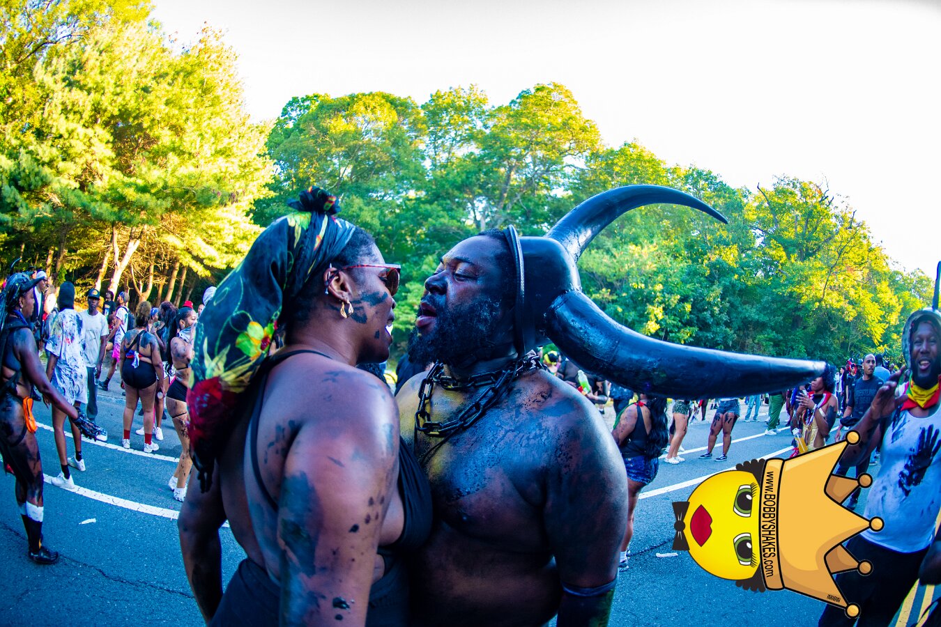 Jab Family Boston & Secret Soca Society performing live at Boston Caribbean Carnival in Boston, MA, photographed by Bobby Shakes