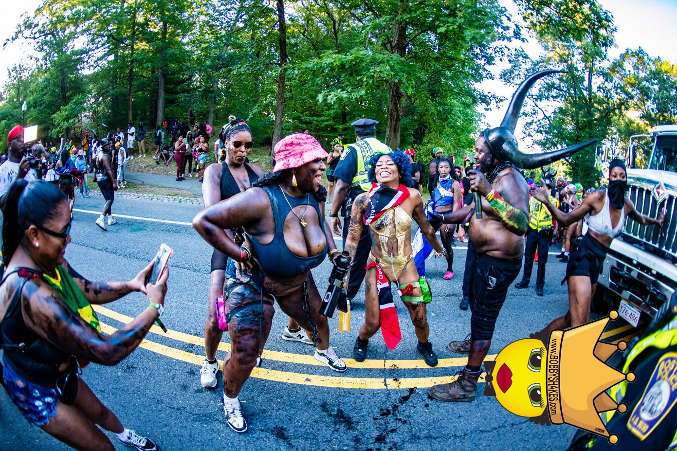 Jab Family Boston & Secret Soca Society performing live at Boston Caribbean Carnival in Boston, MA, photographed by Bobby Shakes