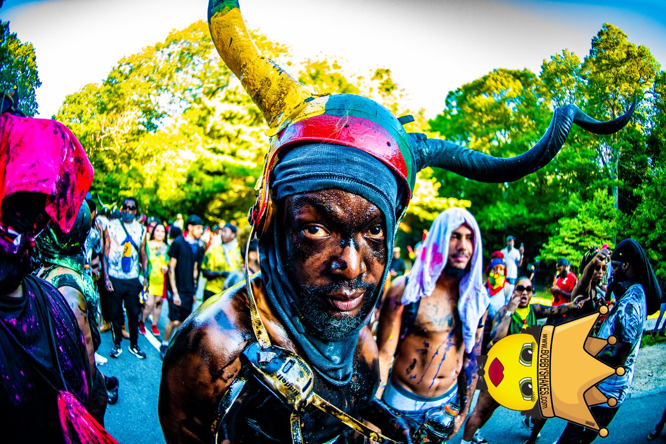 Jab Family Boston & Secret Soca Society performing live at Boston Caribbean Carnival in Boston, MA, photographed by Bobby Shakes