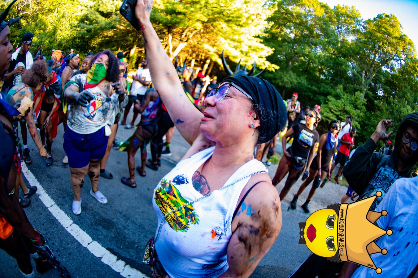 Jab Family Boston & Secret Soca Society performing live at Boston Caribbean Carnival in Boston, MA, photographed by Bobby Shakes