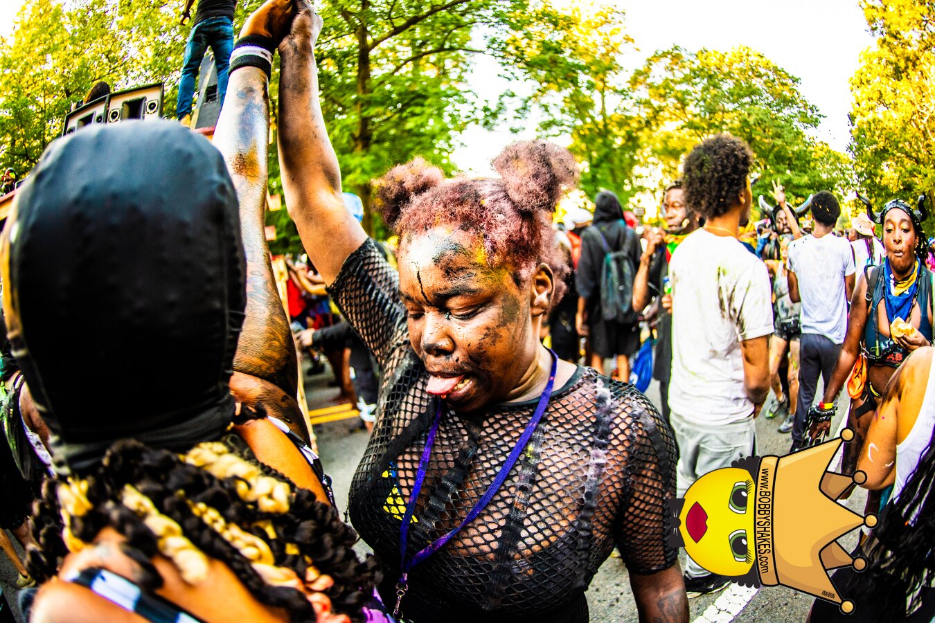 Jab Family Boston & Secret Soca Society performing live at Boston Caribbean Carnival in Boston, MA, photographed by Bobby Shakes