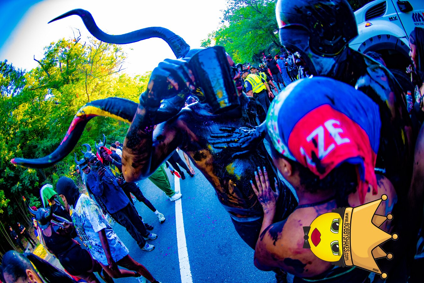 Jab Family Boston & Secret Soca Society performing live at Boston Caribbean Carnival in Boston, MA, photographed by Bobby Shakes