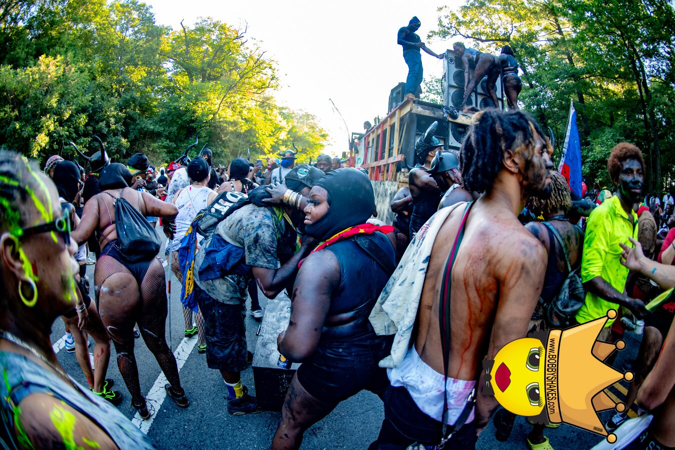 Jab Family Boston & Secret Soca Society performing live at Boston Caribbean Carnival in Boston, MA, photographed by Bobby Shakes