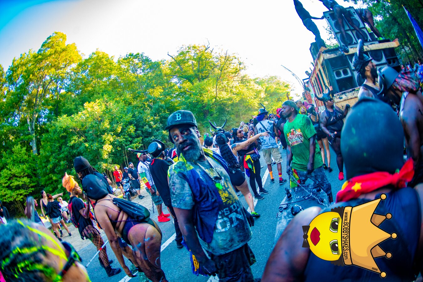 Jab Family Boston & Secret Soca Society performing live at Boston Caribbean Carnival in Boston, MA, photographed by Bobby Shakes