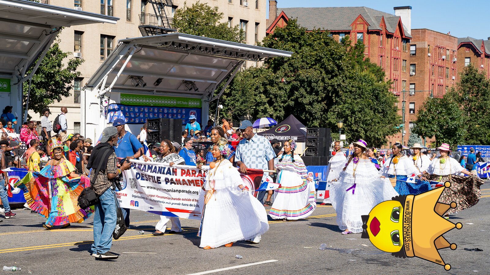 Buju Banton & Kes, Honorary Grand Marshals performing live at Eastern Parkway in Brooklyn, NY, photographed by Anil Batra, Picatra Music Journal