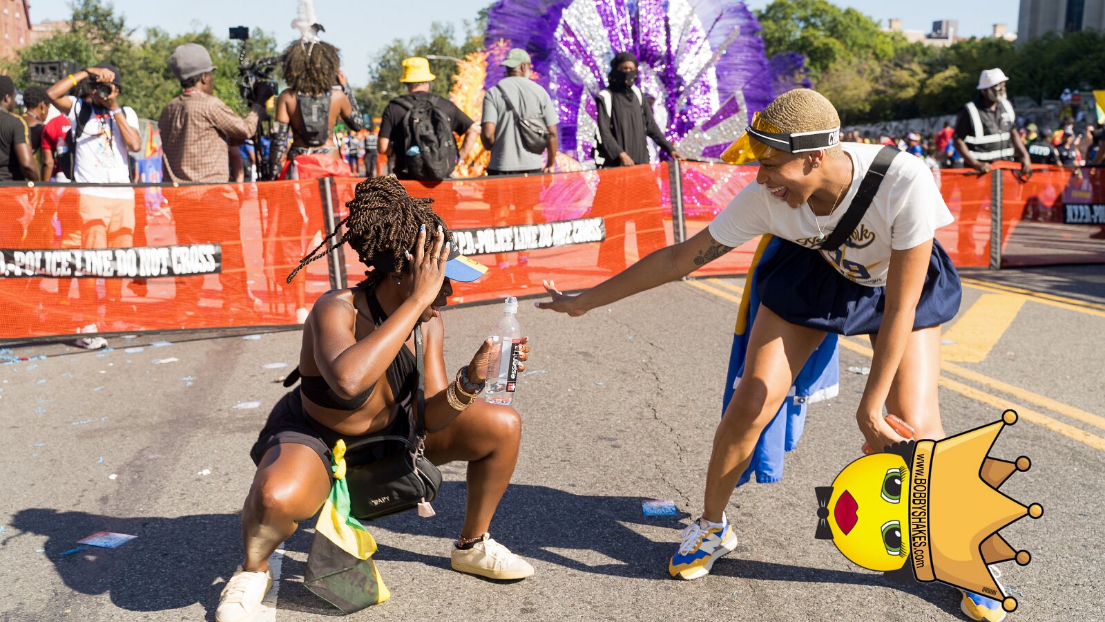 Buju Banton & Kes, Honorary Grand Marshals performing live at Eastern Parkway in Brooklyn, NY, photographed by Anil Batra, Picatra Music Journal