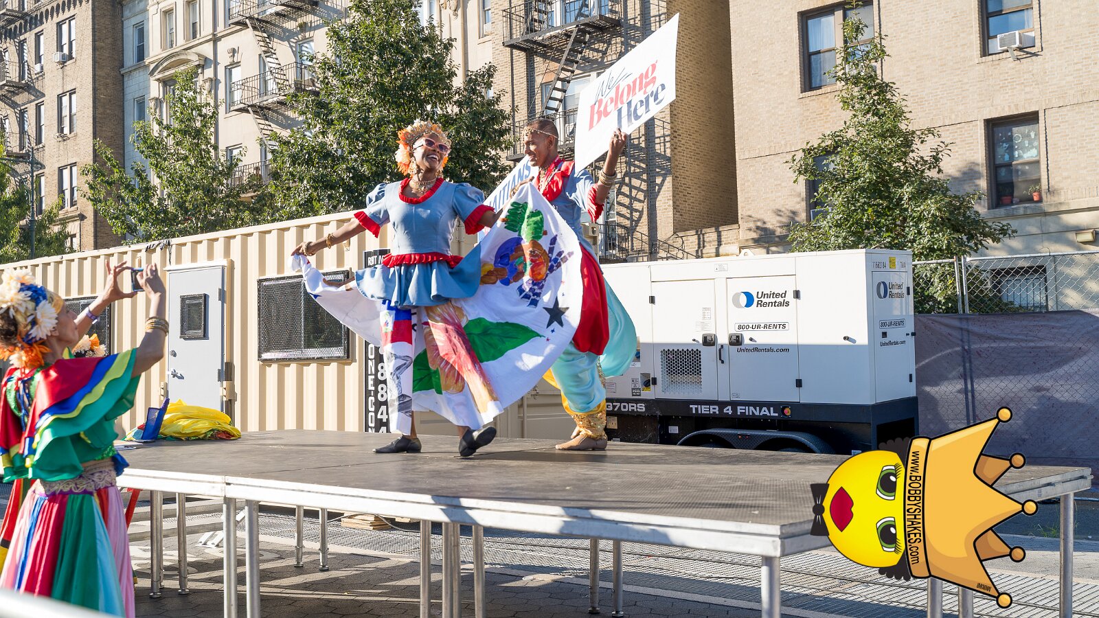 Buju Banton & Kes, Honorary Grand Marshals performing live at Eastern Parkway in Brooklyn, NY, photographed by Anil Batra, Picatra Music Journal