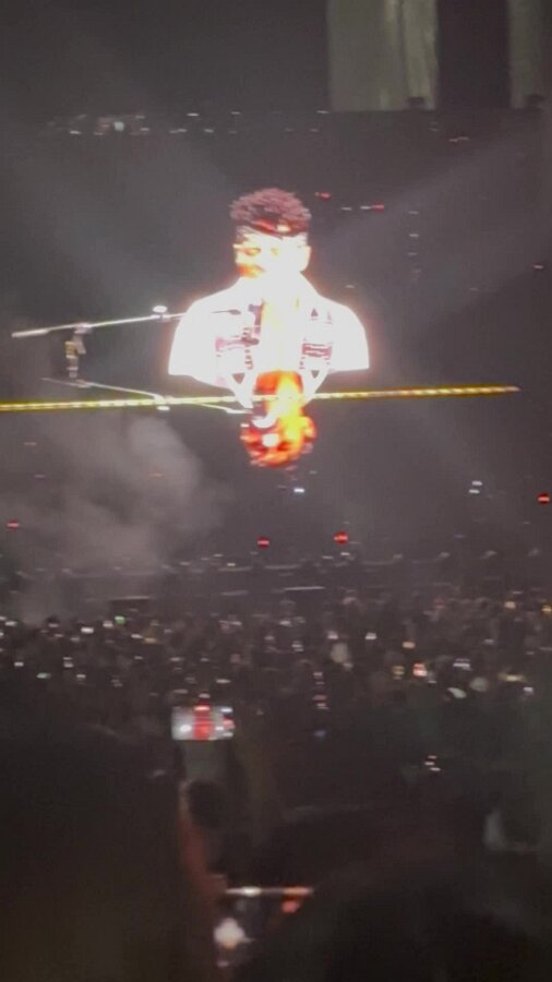 Bruno Mars performing live at Gillette Stadium in Foxborough, MA, photographed by Julez