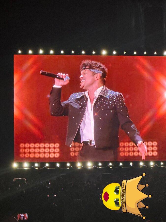 Bruno Mars performing live at Gillette Stadium in Foxborough, MA, photographed by Julez