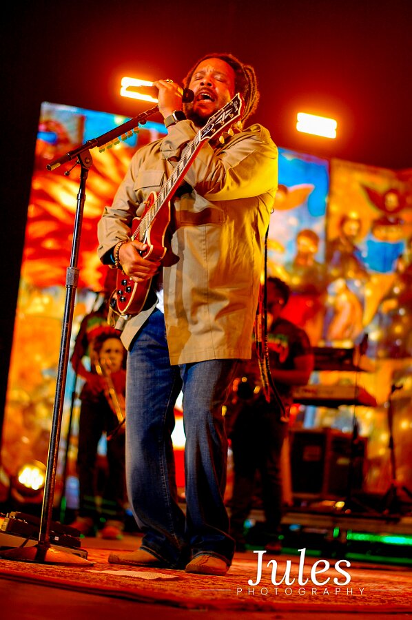 Buju Banton, Stephen Marley & Gramps Morgan performing live at Leader Bank Pavilion in Boston, MA, photographed by Bobby Shakes