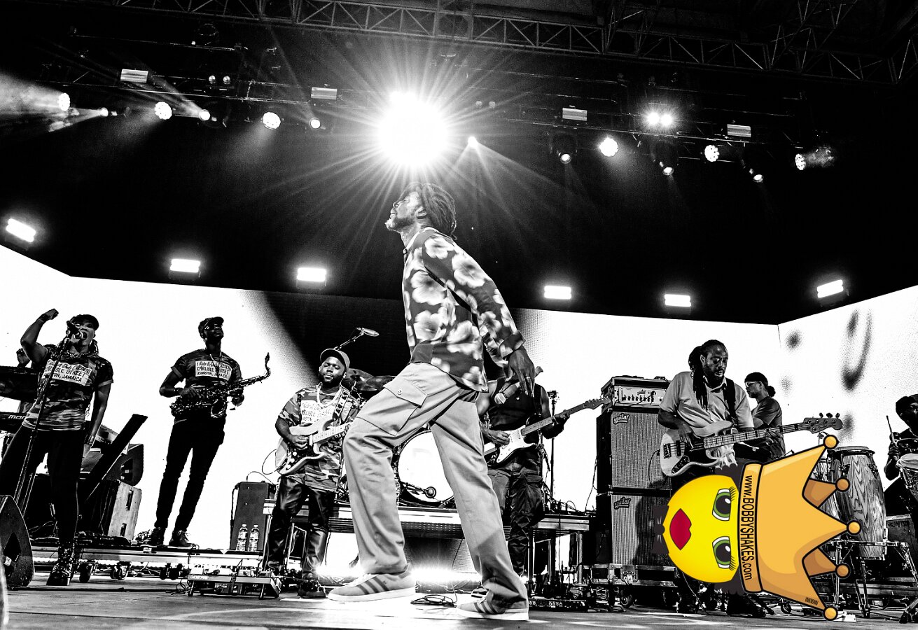 Buju Banton, Stephen Marley & Gramps Morgan performing live at Leader Bank Pavilion in Boston, MA, photographed by Bobby Shakes