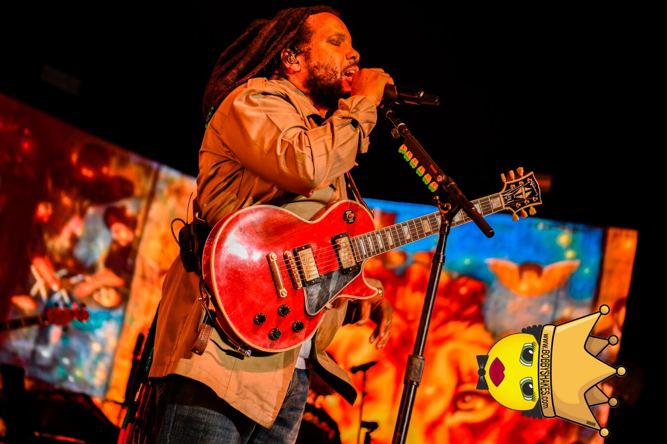 Buju Banton, Stephen Marley & Gramps Morgan performing live at Leader Bank Pavilion in Boston, MA, photographed by Bobby Shakes