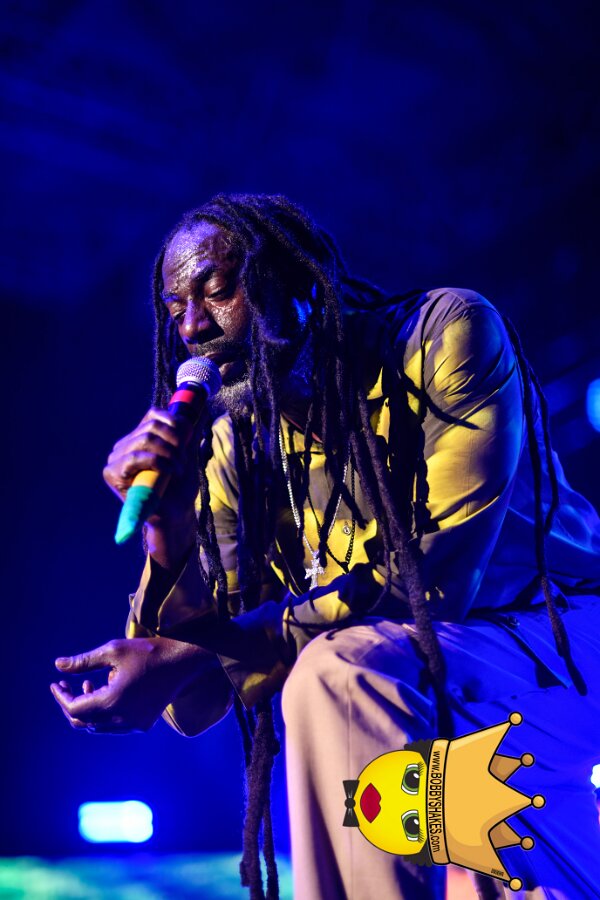 Buju Banton, Stephen Marley & Gramps Morgan performing live at Leader Bank Pavilion in Boston, MA, photographed by Bobby Shakes
