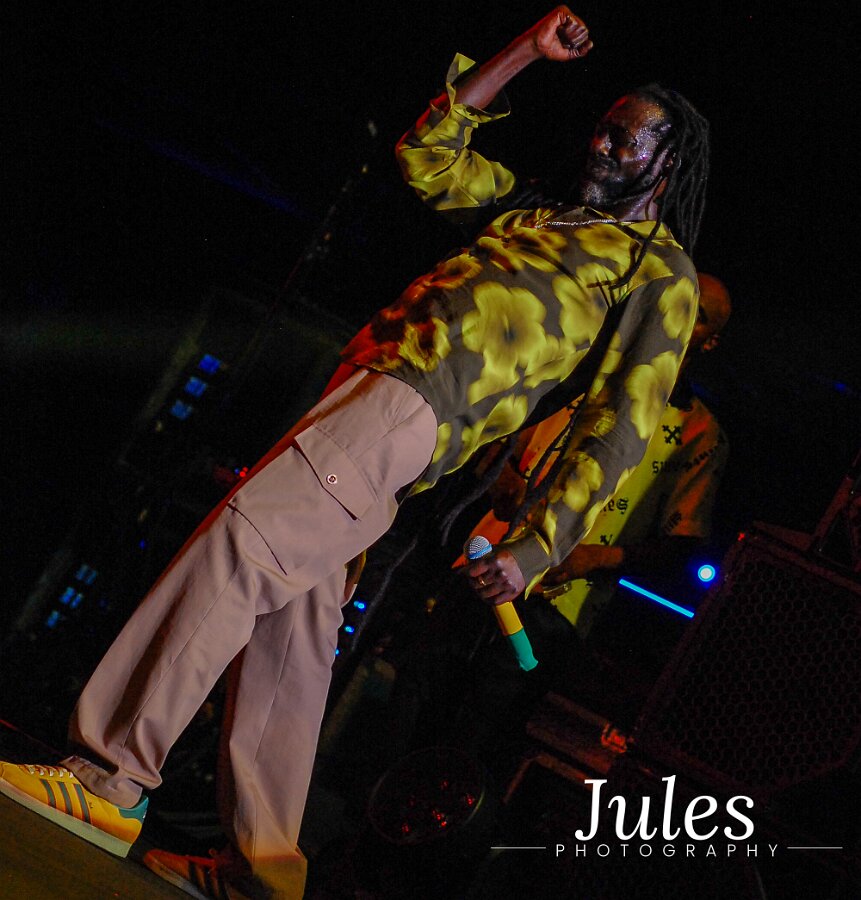 Buju Banton, Stephen Marley & Gramps Morgan performing live at Leader Bank Pavilion in Boston, MA, photographed by Bobby Shakes