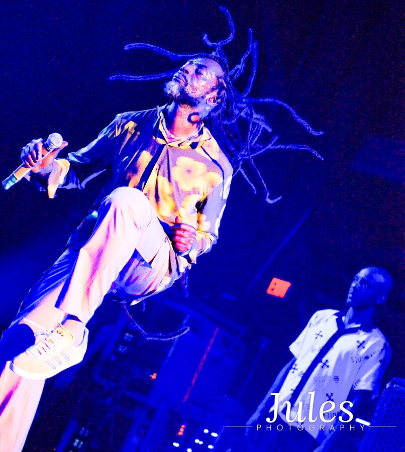 Buju Banton, Stephen Marley & Gramps Morgan performing live at Leader Bank Pavilion in Boston, MA, photographed by Bobby Shakes