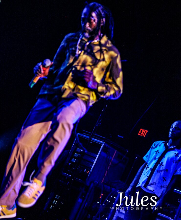 Buju Banton, Stephen Marley & Gramps Morgan performing live at Leader Bank Pavilion in Boston, MA, photographed by Bobby Shakes