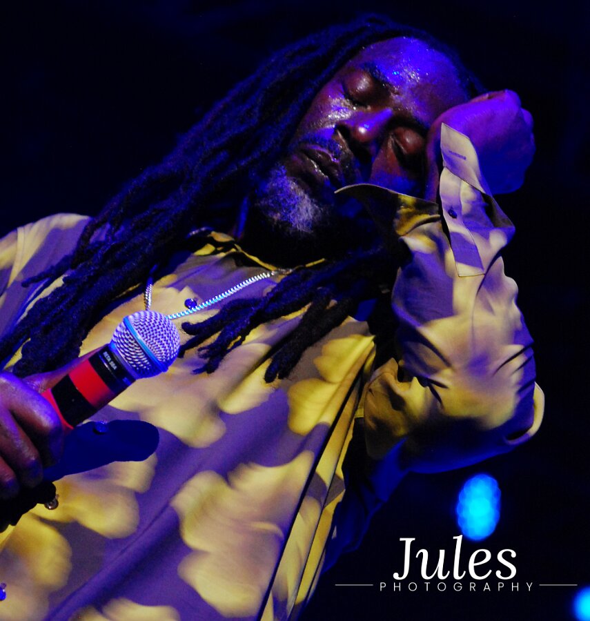 Buju Banton, Stephen Marley & Gramps Morgan performing live at Leader Bank Pavilion in Boston, MA, photographed by Bobby Shakes