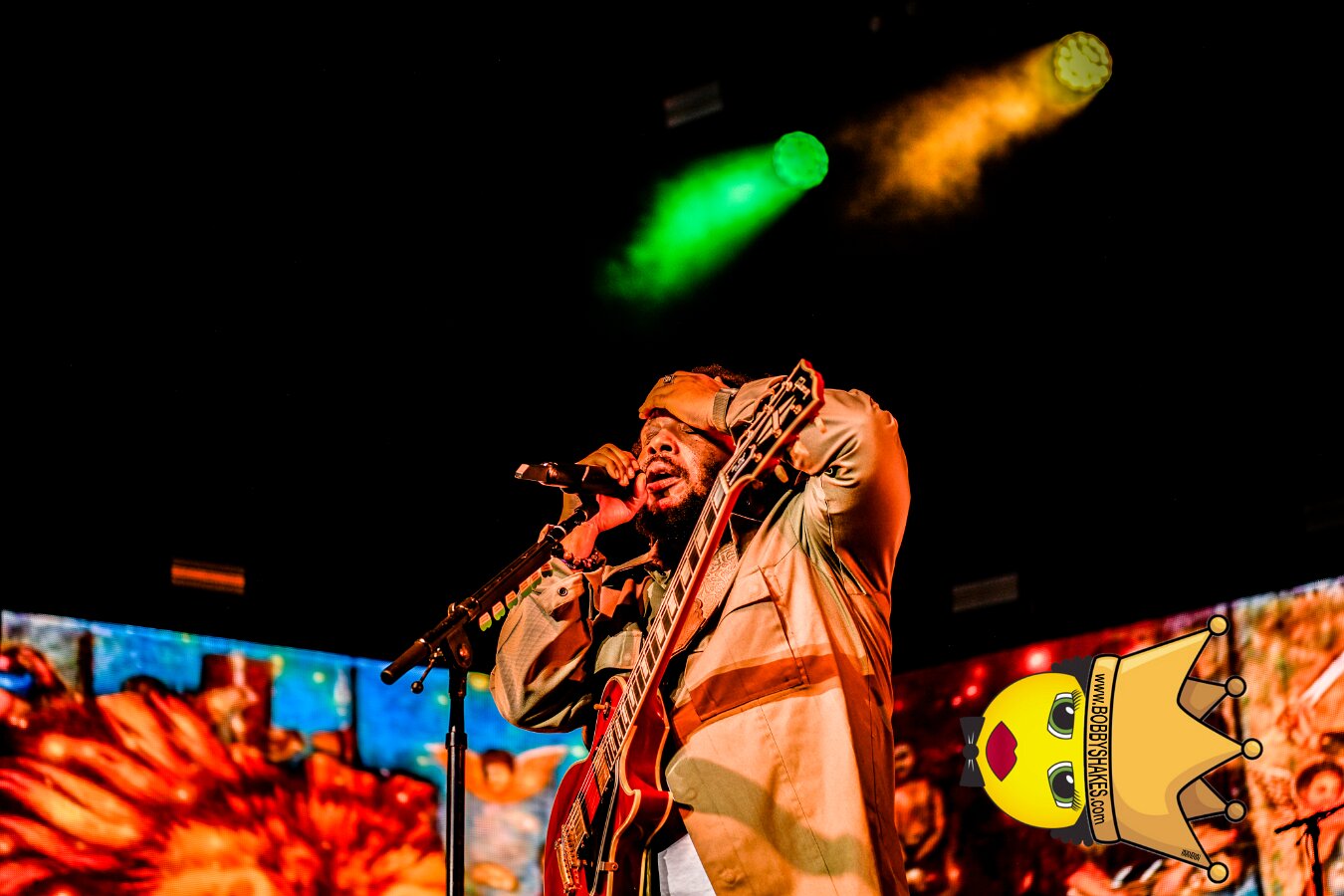 Buju Banton, Stephen Marley & Gramps Morgan performing live at Leader Bank Pavilion in Boston, MA, photographed by Bobby Shakes