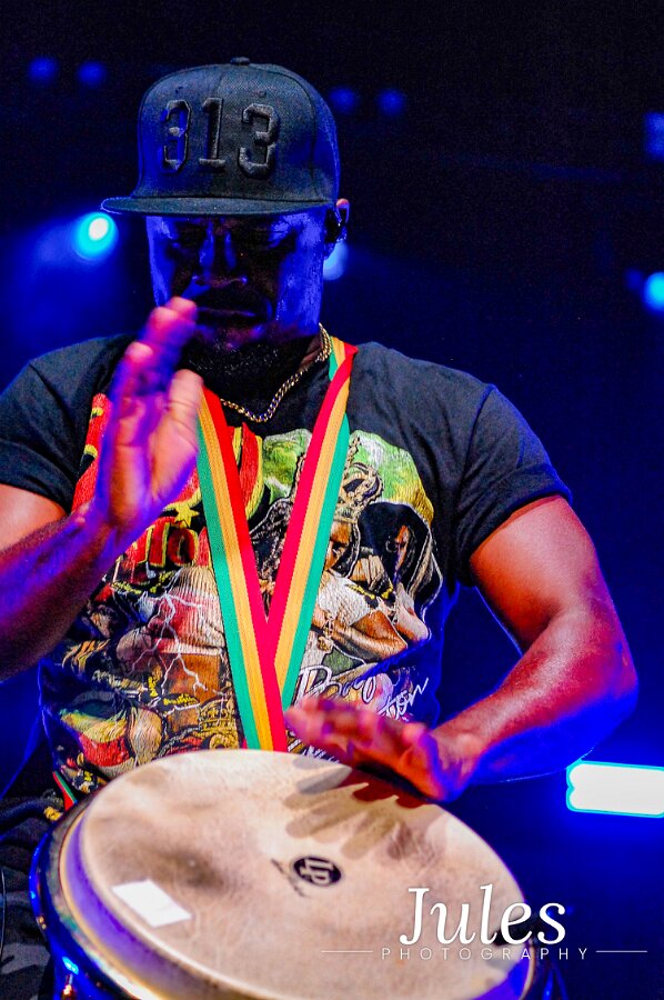 Buju Banton, Stephen Marley & Gramps Morgan performing live at Leader Bank Pavilion in Boston, MA, photographed by Bobby Shakes