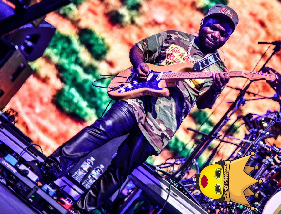 Buju Banton, Stephen Marley & Gramps Morgan performing live at Leader Bank Pavilion in Boston, MA, photographed by Bobby Shakes