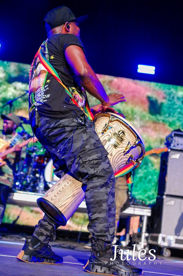 Buju Banton, Stephen Marley & Gramps Morgan performing live at Leader Bank Pavilion in Boston, MA, photographed by Bobby Shakes
