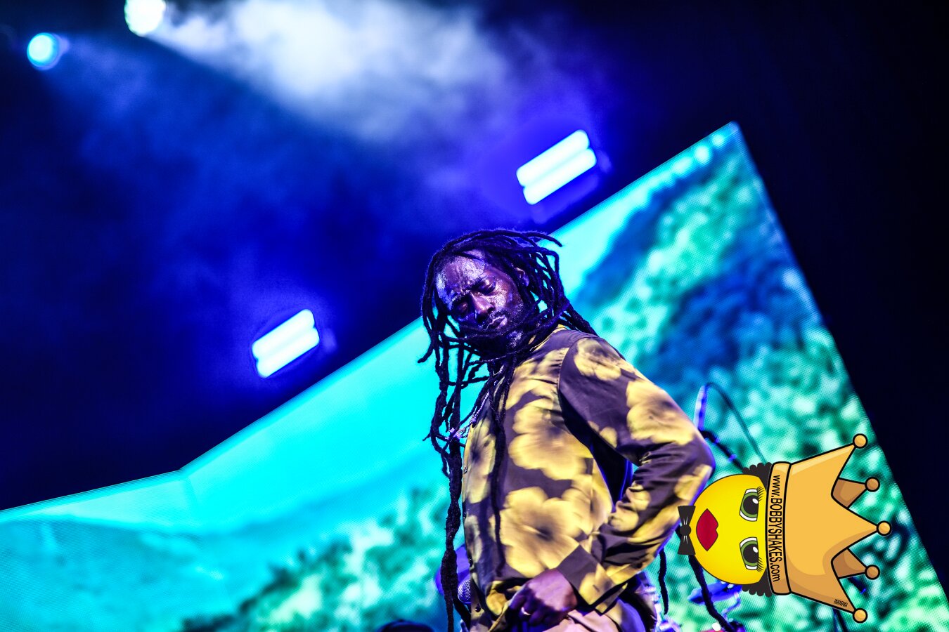 Buju Banton, Stephen Marley & Gramps Morgan performing live at Leader Bank Pavilion in Boston, MA, photographed by Bobby Shakes