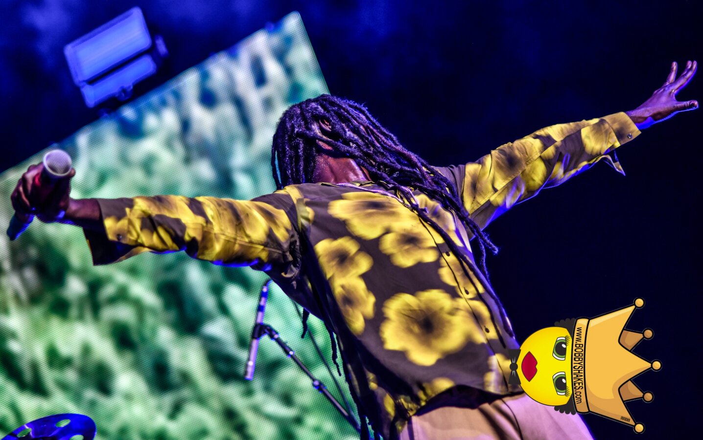 Buju Banton, Stephen Marley & Gramps Morgan performing live at Leader Bank Pavilion in Boston, MA, photographed by Bobby Shakes