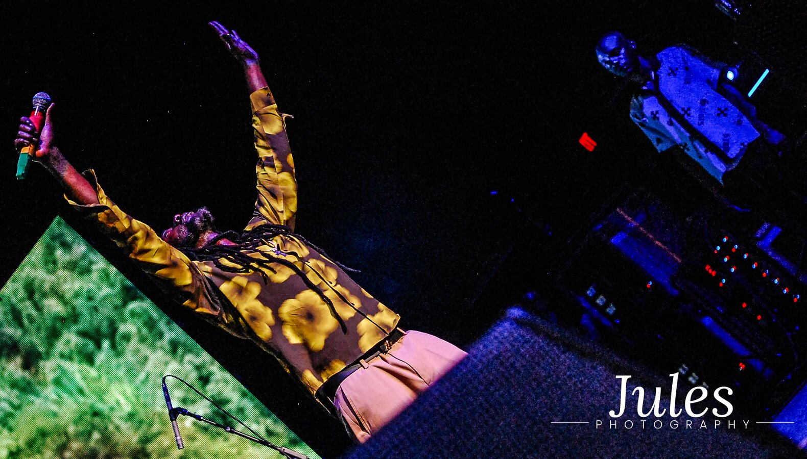 Buju Banton, Stephen Marley & Gramps Morgan performing live at Leader Bank Pavilion in Boston, MA, photographed by Bobby Shakes