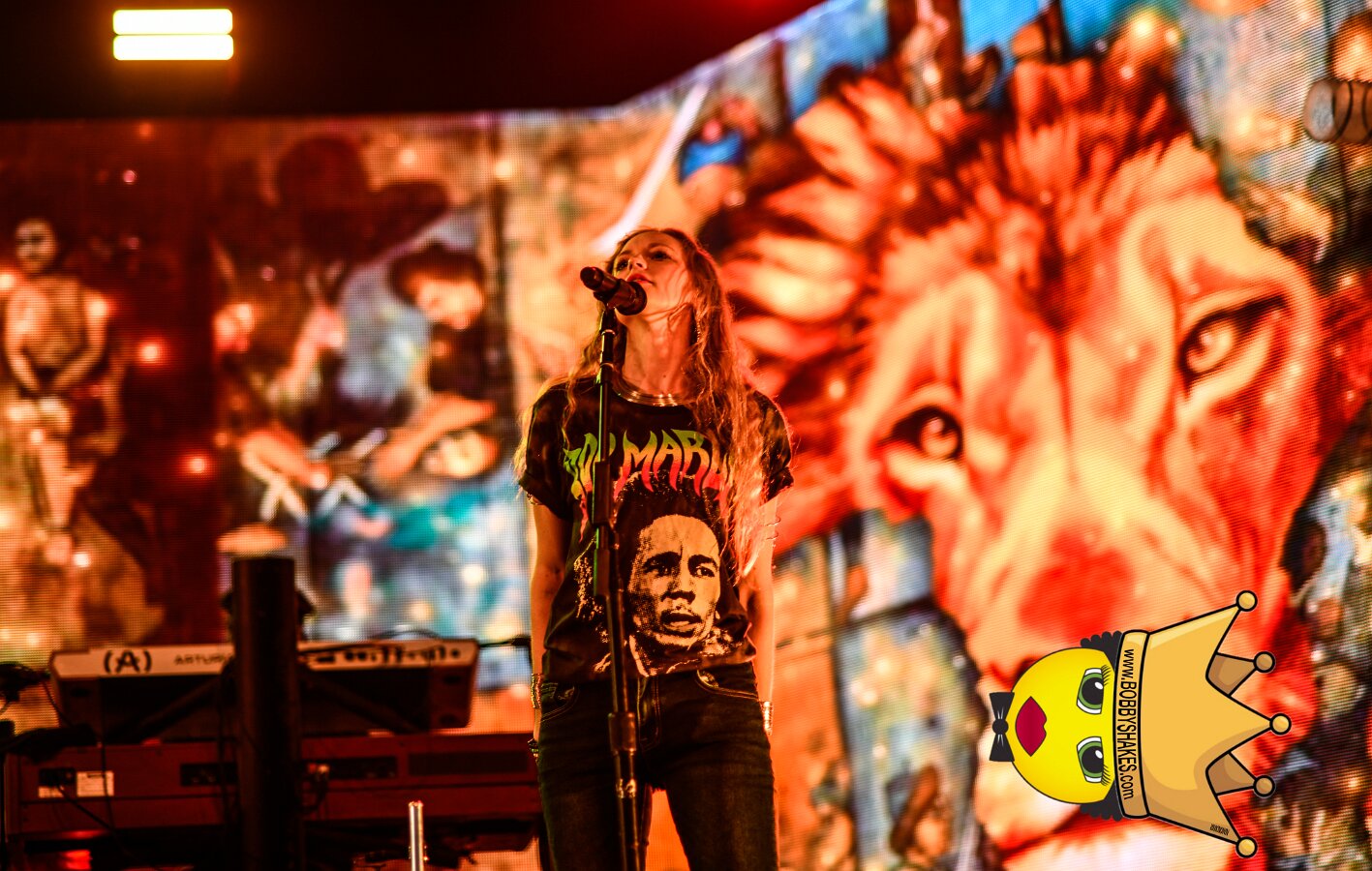 Buju Banton, Stephen Marley & Gramps Morgan performing live at Leader Bank Pavilion in Boston, MA, photographed by Bobby Shakes